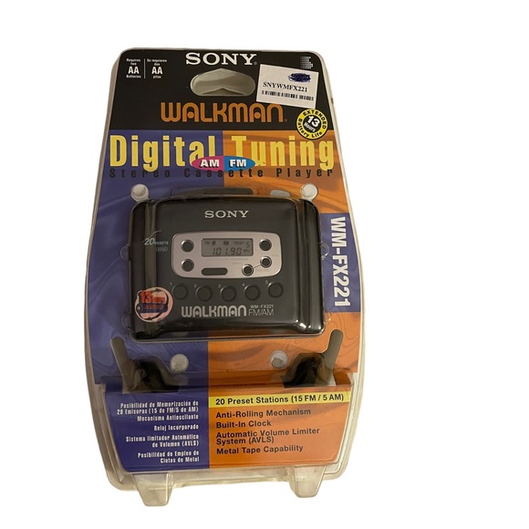 SONY Walkman WM-FX221 Digital Tuning AM FM Stereo Cassette Player - New-Sealed - Picture 2 of 10